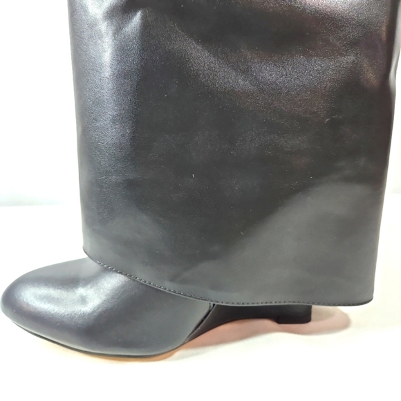 Eleven22 Black Faux Leather Boots Size 8 NIB! - Picture 8 of 8